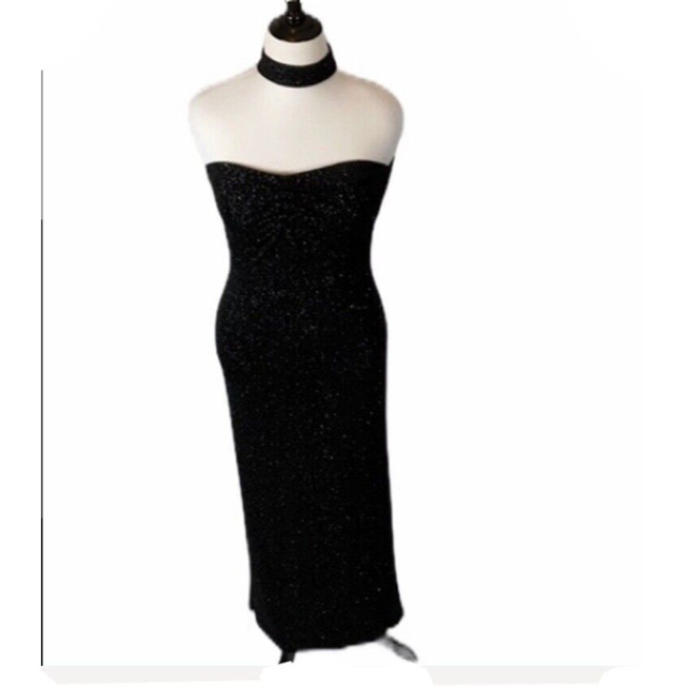 Jessica McGlinton for Gunne Sax Black Dress 7/8
